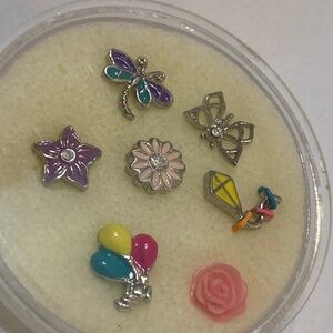 ORIGAMI OWL FLOATING CHARM SPRING LOT